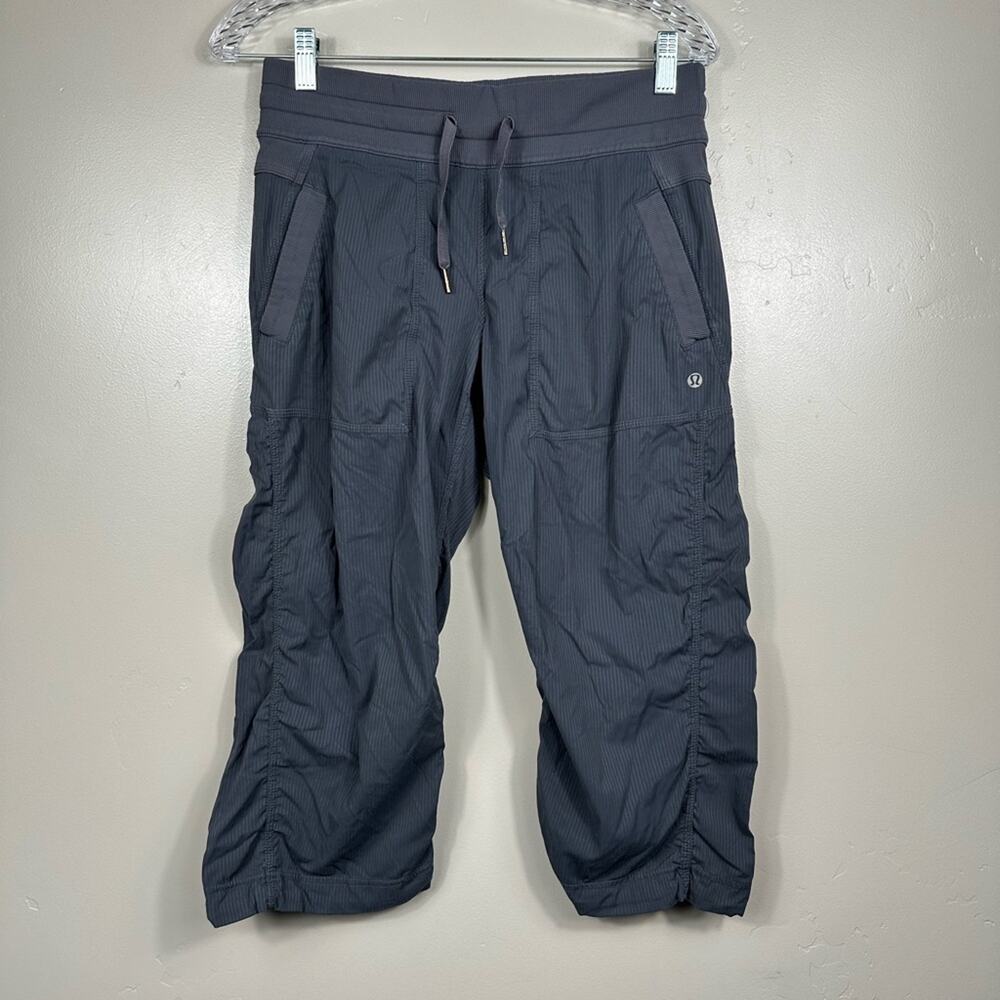 Lululemon Studio Crop Coal Grey  Joggers Size 6